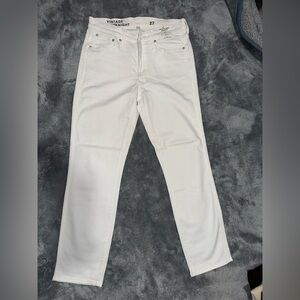 J. Crew Women's Straight Leg Jeans in White